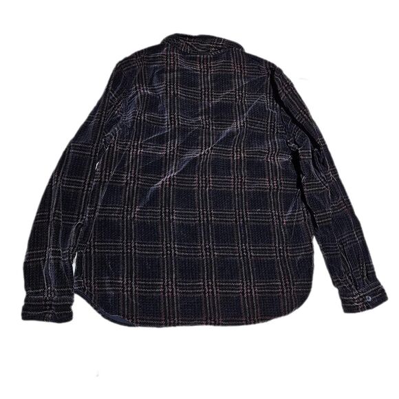 90s grunge cottagecore corduroy plaid jacket - Picture 2 of 3